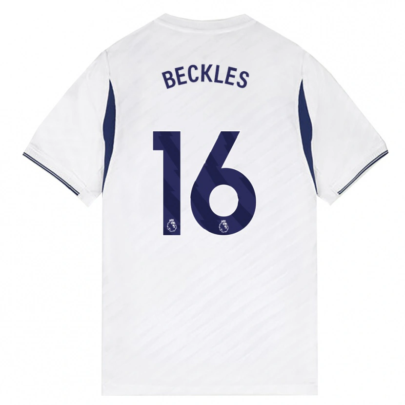 Danxen Heren Zion Beckles #16 Wit Rood Paars Thuisshirt Thuistenue 2026/27 T-Shirt