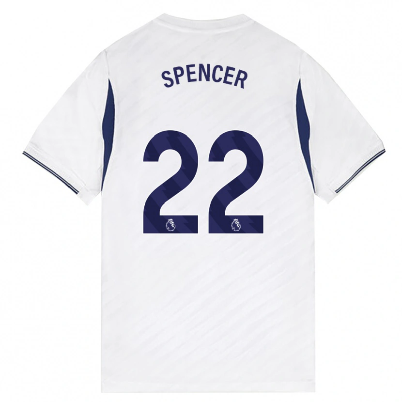 Danxen Heren Rebecca Spencer #22 Wit Rood Paars Thuisshirt Thuistenue 2026/27 T-Shirt