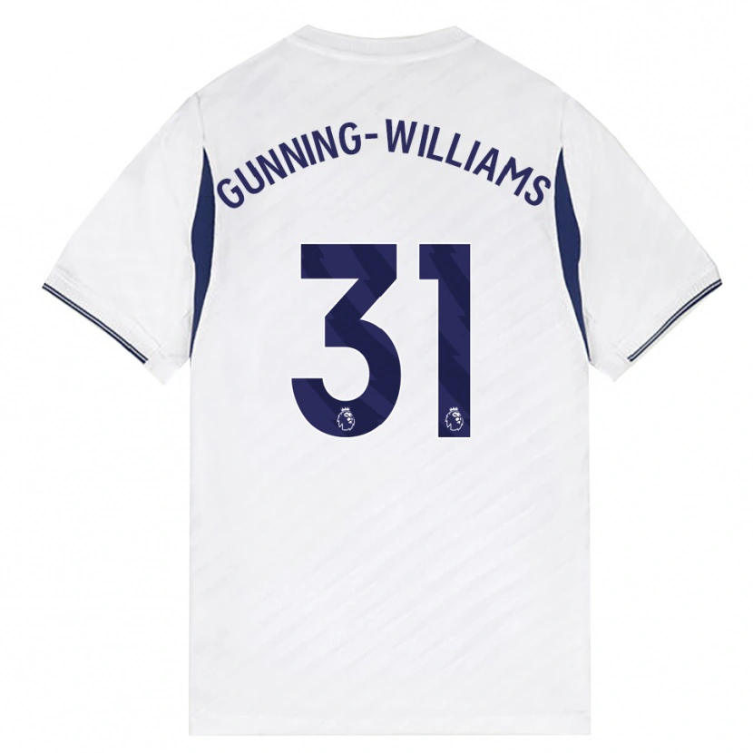 Danxen Heren Lenna Gunning-Williams #31 Wit Rood Paars Thuisshirt Thuistenue 2026/27 T-Shirt