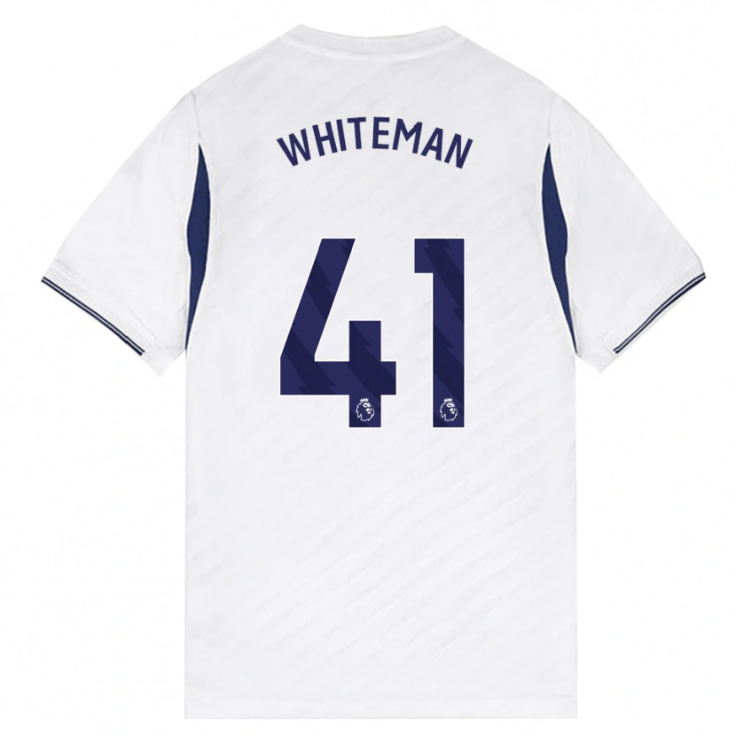 Danxen Heren Alfie Whiteman #41 Wit Rood Paars Thuisshirt Thuistenue 2026/27 T-Shirt