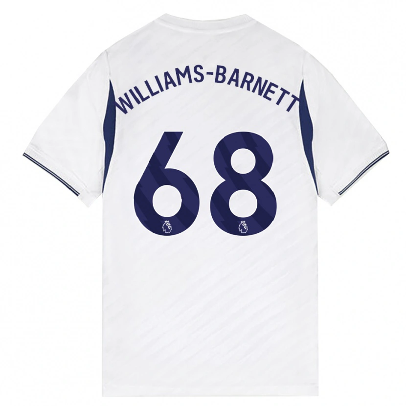Danxen Heren Luca Williams-Barnett #68 Wit Rood Paars Thuisshirt Thuistenue 2026/27 T-Shirt