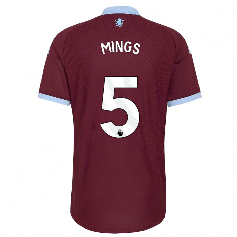 Danxen Heren Tyrone Mings #5 Korenbloemblauw Bordeaux Thuisshirt Thuistenue 2026/27 T-Shirt