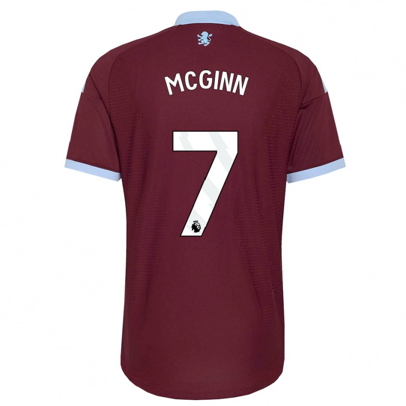 Danxen Heren John Mcginn #7 Korenbloemblauw Bordeaux Thuisshirt Thuistenue 2026/27 T-Shirt