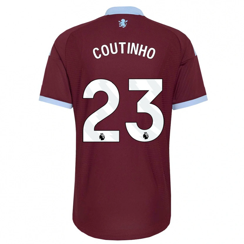 Danxen Heren Philippe Coutinho #23 Korenbloemblauw Bordeaux Thuisshirt Thuistenue 2026/27 T-Shirt