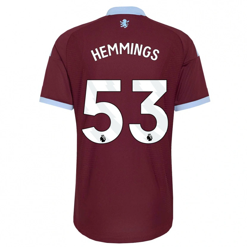 Danxen Heren George Hemmings #53 Korenbloemblauw Bordeaux Thuisshirt Thuistenue 2026/27 T-Shirt