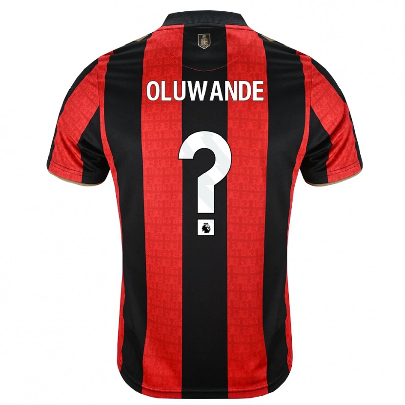 Danxen Heren Adrian Oluwande #0 Goudgeel Rood Zwart Thuisshirt Thuistenue 2026/27 T-Shirt