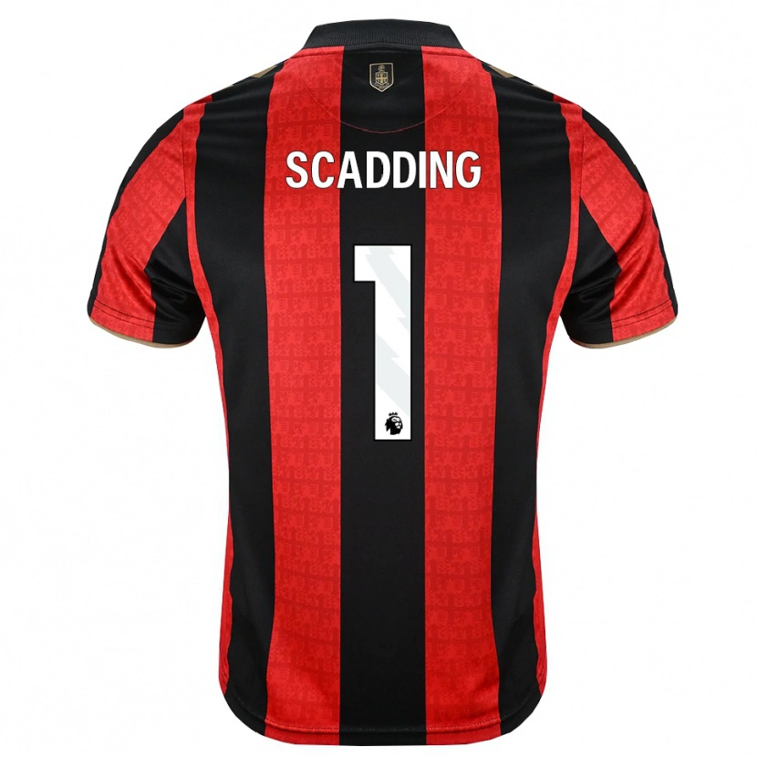 Danxen Heren Katie Scadding #1 Goudgeel Rood Zwart Thuisshirt Thuistenue 2026/27 T-Shirt