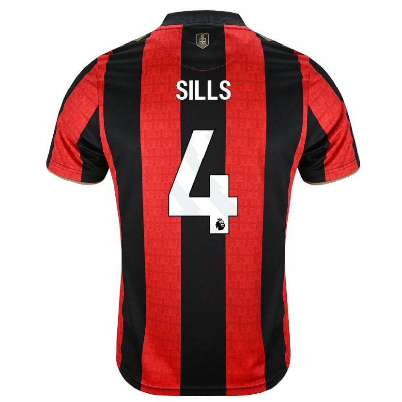 Danxen Heren Ethan Sills #4 Goudgeel Rood Zwart Thuisshirt Thuistenue 2026/27 T-Shirt
