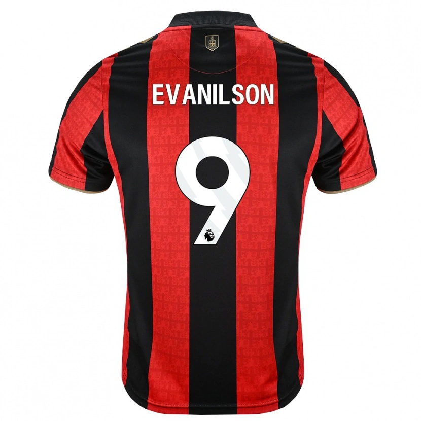 Danxen Heren Francisco Evanilson De Lima Barbosa #9 Goudgeel Rood Zwart Thuisshirt Thuistenue 2026/27 T-Shirt