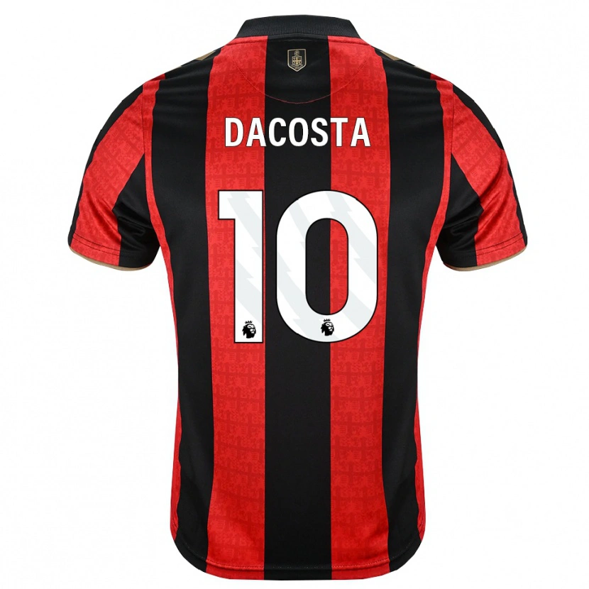 Danxen Heren Michael Dacosta #10 Goudgeel Rood Zwart Thuisshirt Thuistenue 2026/27 T-Shirt