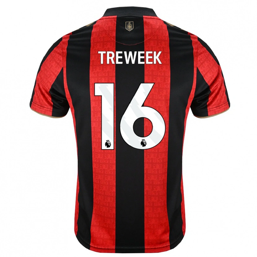 Danxen Heren Jess Treweek #16 Goudgeel Rood Zwart Thuisshirt Thuistenue 2026/27 T-Shirt