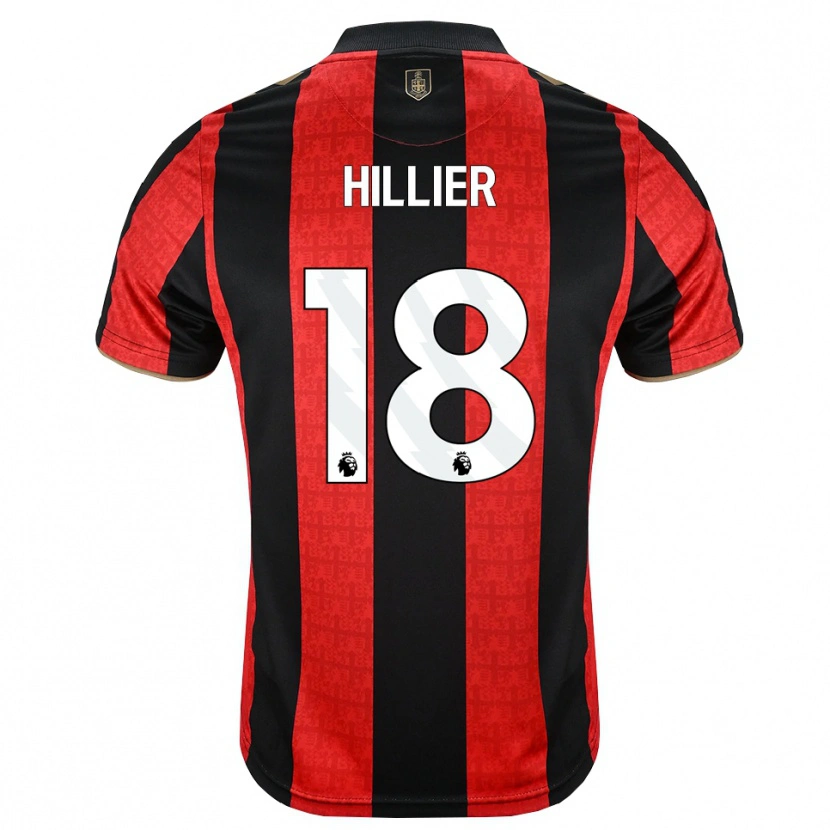 Danxen Heren Gemma Hillier #18 Goudgeel Rood Zwart Thuisshirt Thuistenue 2026/27 T-Shirt