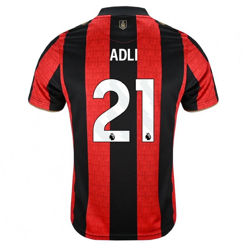 Danxen Heren Amine Adli #21 Goudgeel Rood Zwart Thuisshirt Thuistenue 2026/27 T-Shirt