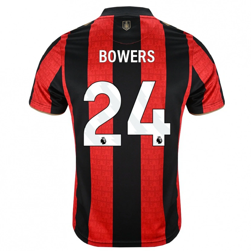 Danxen Heren Kelci Bowers #24 Goudgeel Rood Zwart Thuisshirt Thuistenue 2026/27 T-Shirt