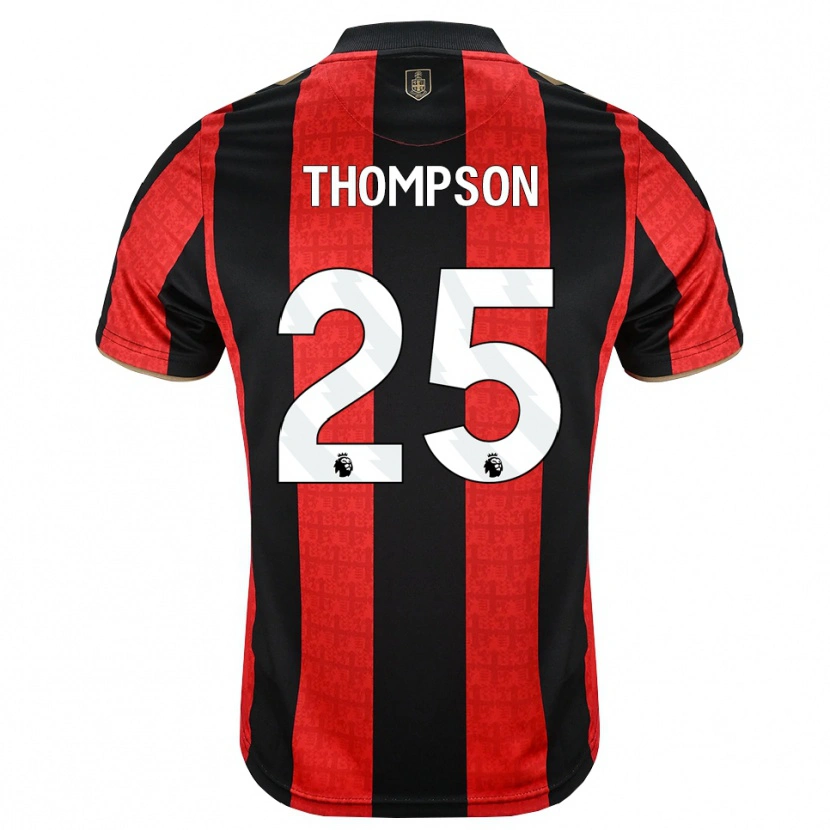 Danxen Heren Kenni Thompson #25 Goudgeel Rood Zwart Thuisshirt Thuistenue 2026/27 T-Shirt