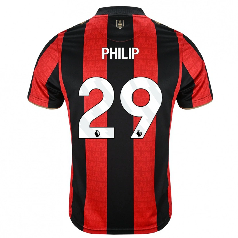 Danxen Heren Philip Billing #29 Goudgeel Rood Zwart Thuisshirt Thuistenue 2026/27 T-Shirt