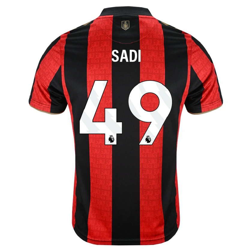 Danxen Heren Dominic Sadi #49 Goudgeel Rood Zwart Thuisshirt Thuistenue 2026/27 T-Shirt