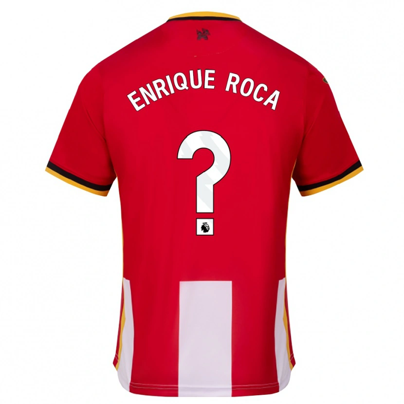 Danxen Heren Enrique Roca #0 Geel Zwart Rood Thuisshirt Thuistenue 2026/27 T-Shirt