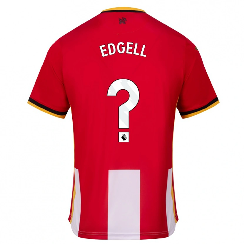 Danxen Heren Vincent Edgell #0 Geel Zwart Rood Thuisshirt Thuistenue 2026/27 T-Shirt