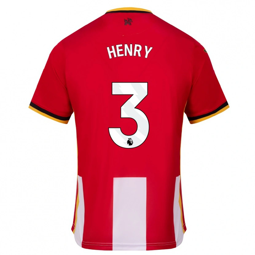 Danxen Heren Rico Henry #3 Geel Zwart Rood Thuisshirt Thuistenue 2026/27 T-Shirt