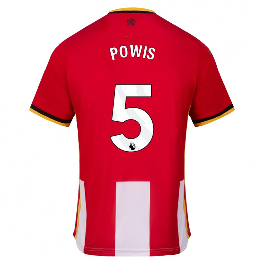 Danxen Heren Isaiah Powis #5 Geel Zwart Rood Thuisshirt Thuistenue 2026/27 T-Shirt