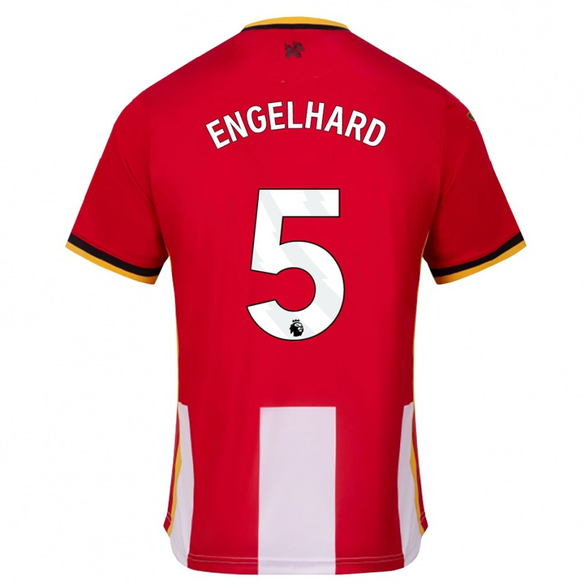 Danxen Heren Carolin Engelhard #5 Geel Zwart Rood Thuisshirt Thuistenue 2026/27 T-Shirt