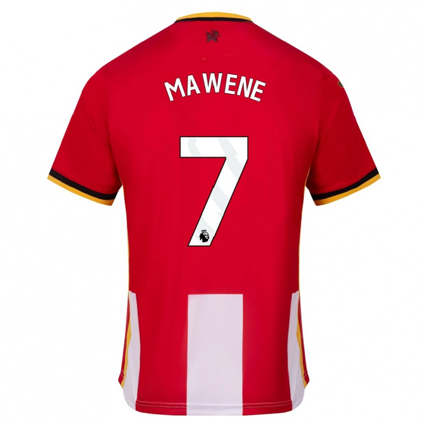 Danxen Heren Theo Mawene #7 Geel Zwart Rood Thuisshirt Thuistenue 2026/27 T-Shirt