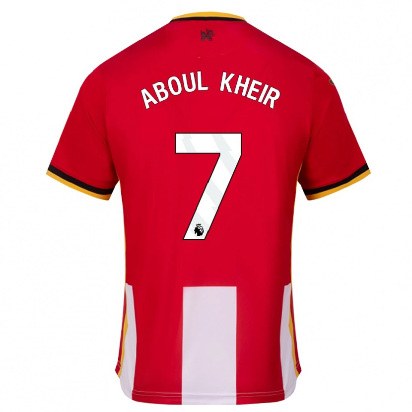 Danxen Heren Nour Aboul Kheir #7 Geel Zwart Rood Thuisshirt Thuistenue 2026/27 T-Shirt