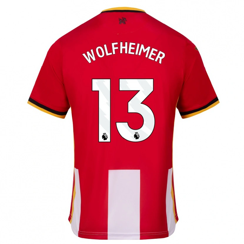 Danxen Heren Connor Wolfheimer #13 Geel Zwart Rood Thuisshirt Thuistenue 2026/27 T-Shirt