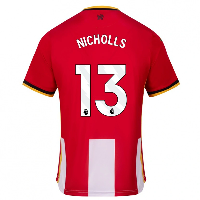 Danxen Heren Layton Nicholls #13 Geel Zwart Rood Thuisshirt Thuistenue 2026/27 T-Shirt