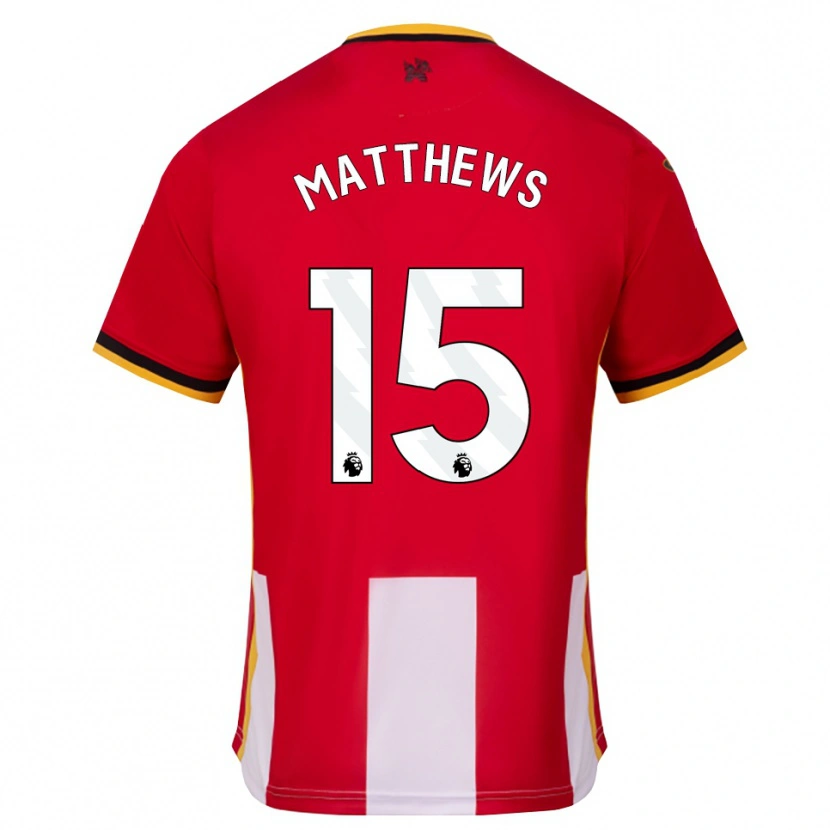 Danxen Heren Kirsty Matthews #15 Geel Zwart Rood Thuisshirt Thuistenue 2026/27 T-Shirt