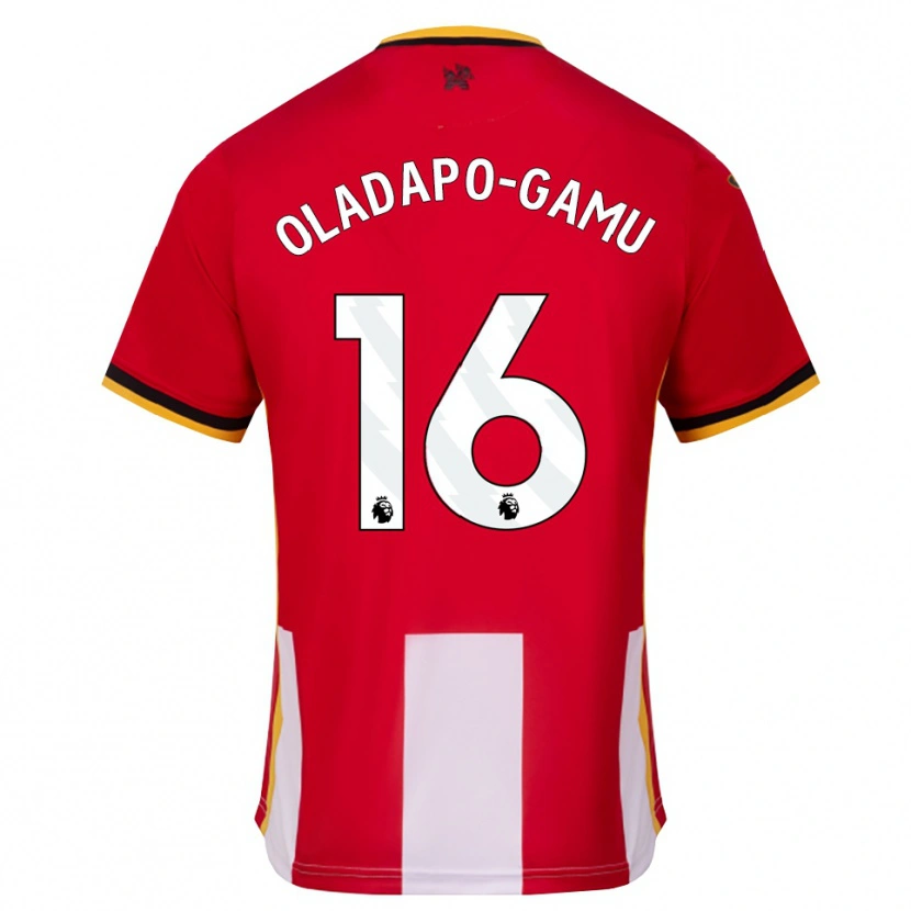Danxen Heren Josh Oladapo-Gamu #16 Geel Zwart Rood Thuisshirt Thuistenue 2026/27 T-Shirt