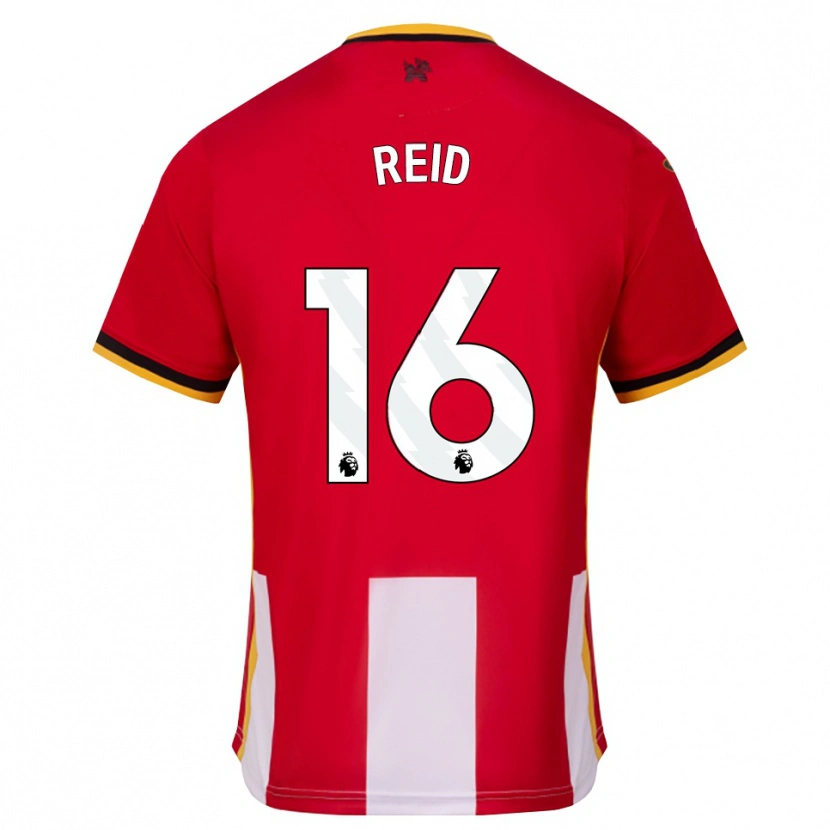 Danxen Heren Jodie Reid #16 Geel Zwart Rood Thuisshirt Thuistenue 2026/27 T-Shirt