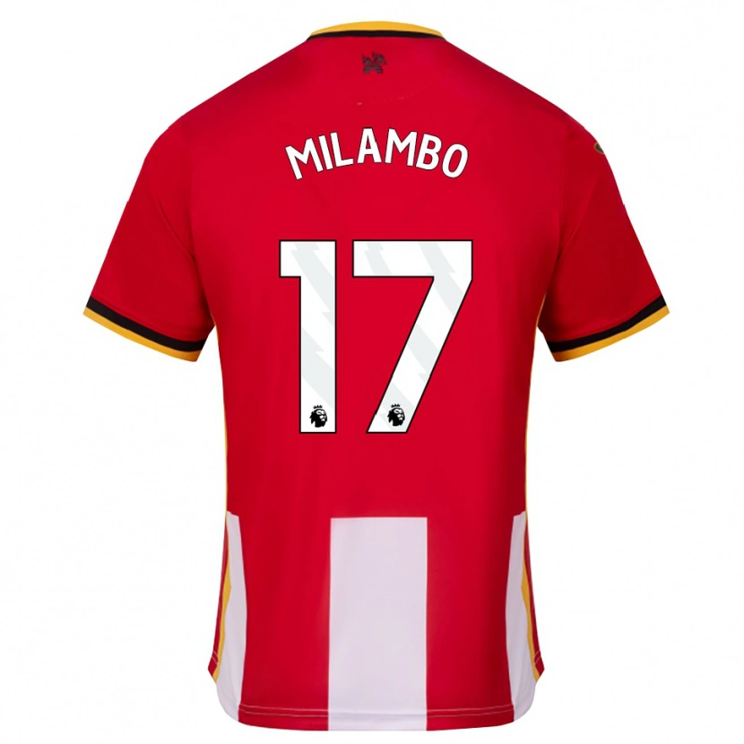 Danxen Heren Antoni Milambo #17 Geel Zwart Rood Thuisshirt Thuistenue 2026/27 T-Shirt