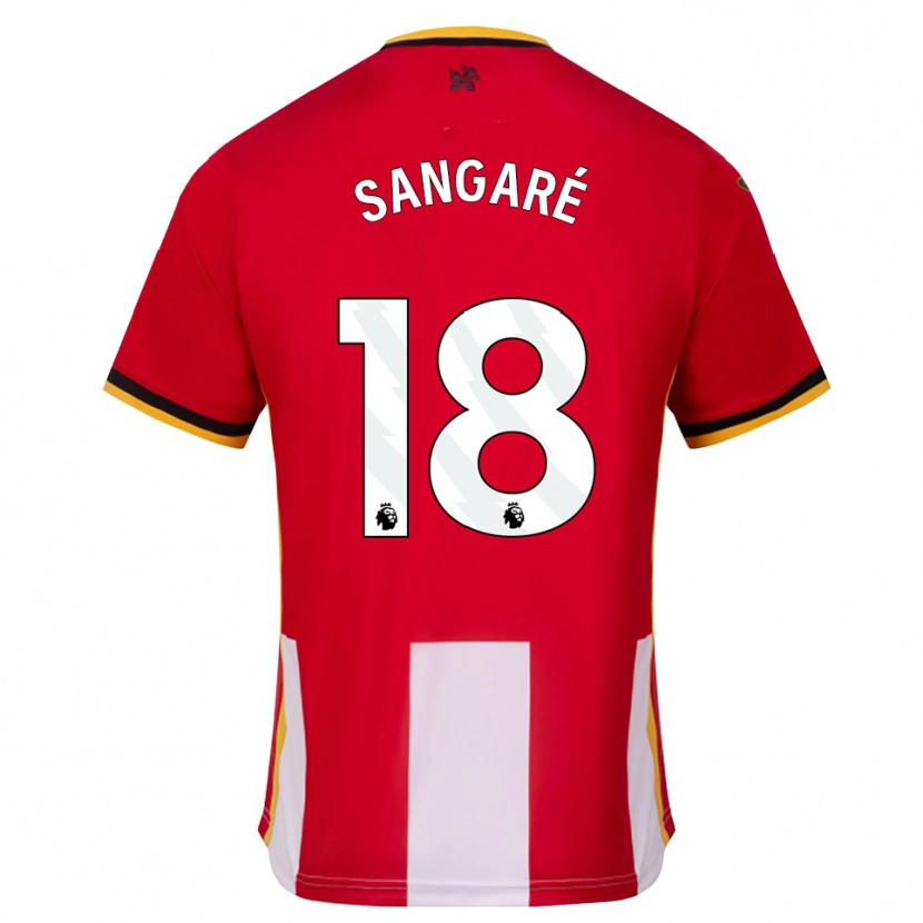 Danxen Heren Mamadou Sangaré #18 Geel Zwart Rood Thuisshirt Thuistenue 2026/27 T-Shirt