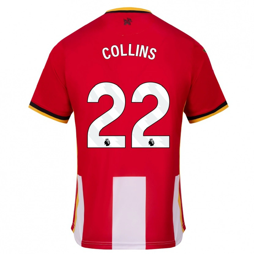 Danxen Heren Nathan Collins #22 Geel Zwart Rood Thuisshirt Thuistenue 2026/27 T-Shirt