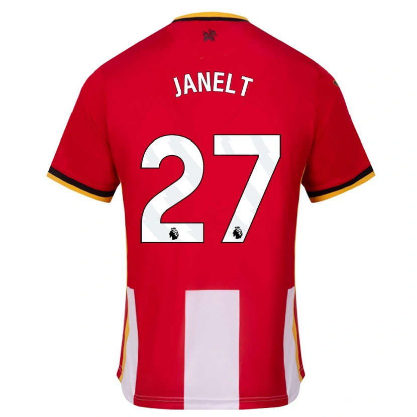 Danxen Heren Vitaly Janelt #27 Geel Zwart Rood Thuisshirt Thuistenue 2026/27 T-Shirt
