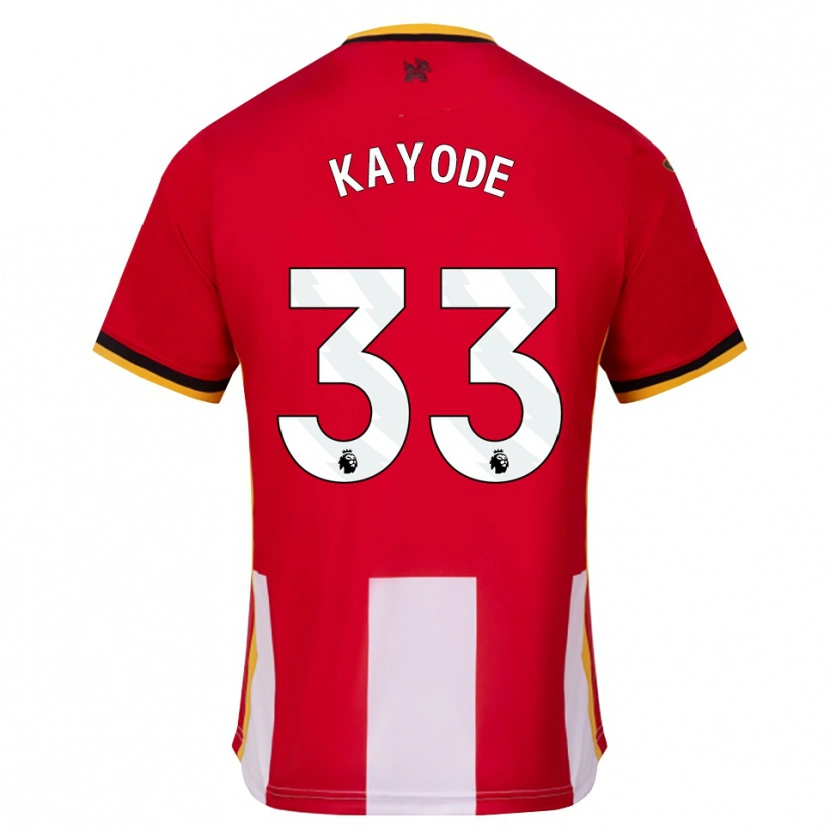 Danxen Heren Michael Kayode #33 Geel Zwart Rood Thuisshirt Thuistenue 2026/27 T-Shirt