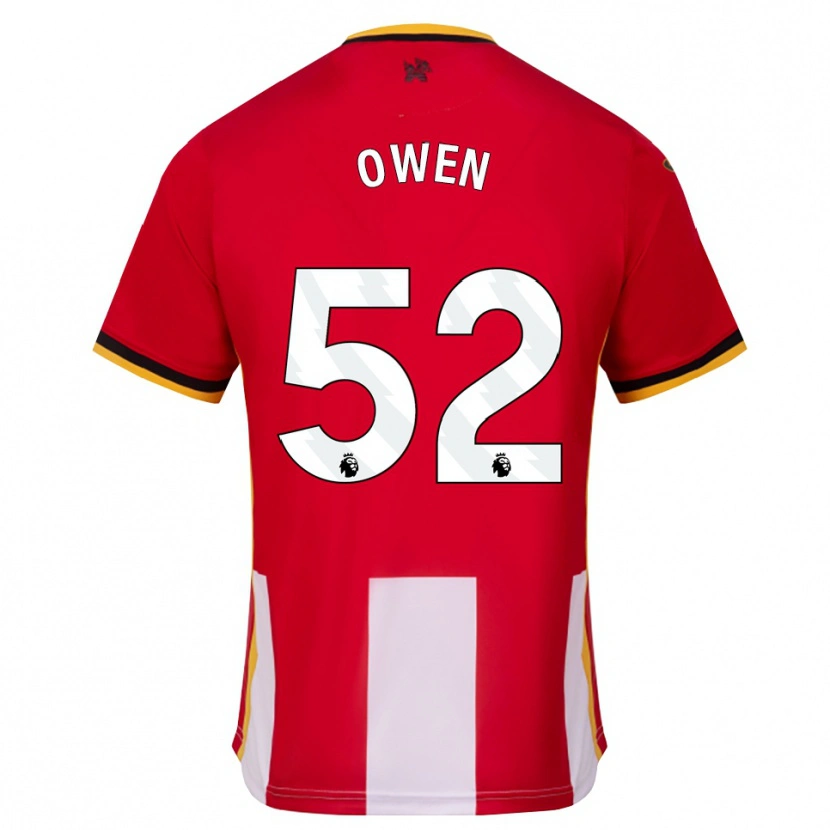 Danxen Heren Riley Owen #52 Geel Zwart Rood Thuisshirt Thuistenue 2026/27 T-Shirt