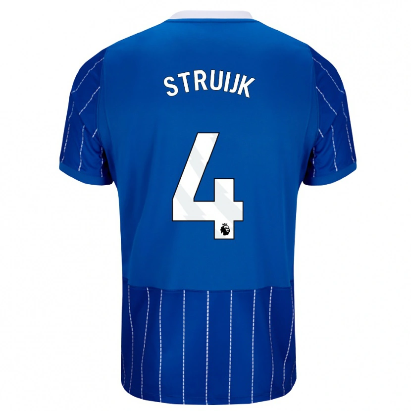 Danxen Heren Pascal Struijk #4 Mediumblauw Wit Thuisshirt Thuistenue 2026/27 T-Shirt