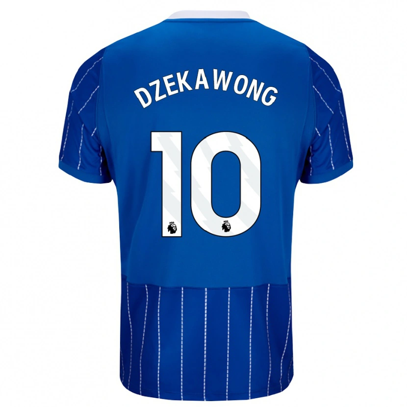 Danxen Heren Finn Dzekawong #10 Mediumblauw Wit Thuisshirt Thuistenue 2026/27 T-Shirt