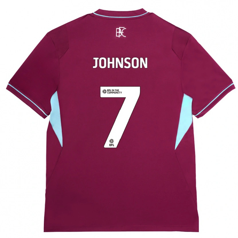 Danxen Heren Zach Johnson #7 Bordeaux Groen Thuisshirt Thuistenue 2026/27 T-Shirt