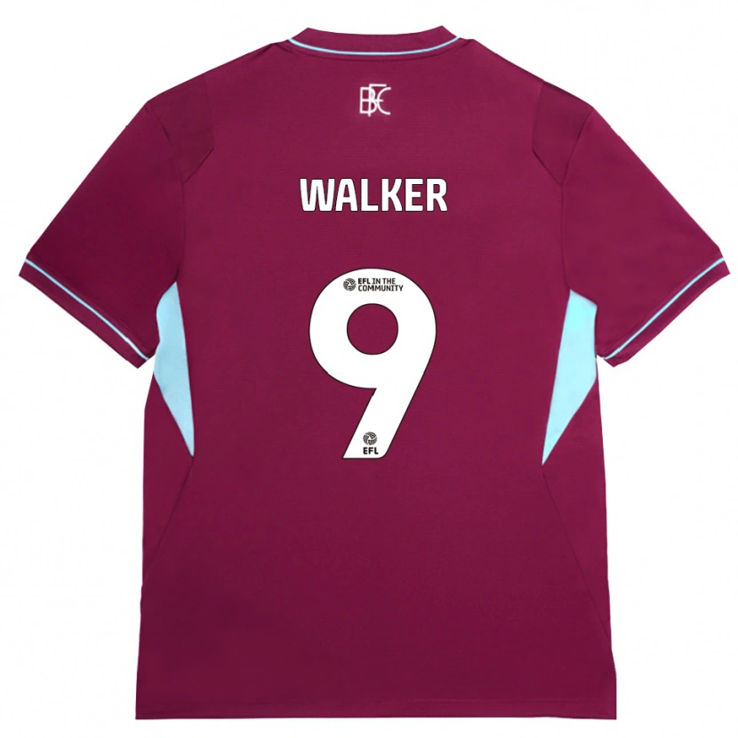 Danxen Heren Claudia Walker #9 Bordeaux Groen Thuisshirt Thuistenue 2026/27 T-Shirt