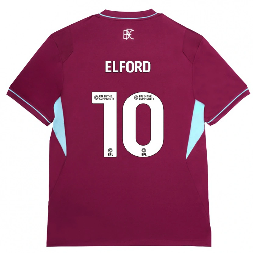 Danxen Heren Laura Elford #10 Bordeaux Groen Thuisshirt Thuistenue 2026/27 T-Shirt