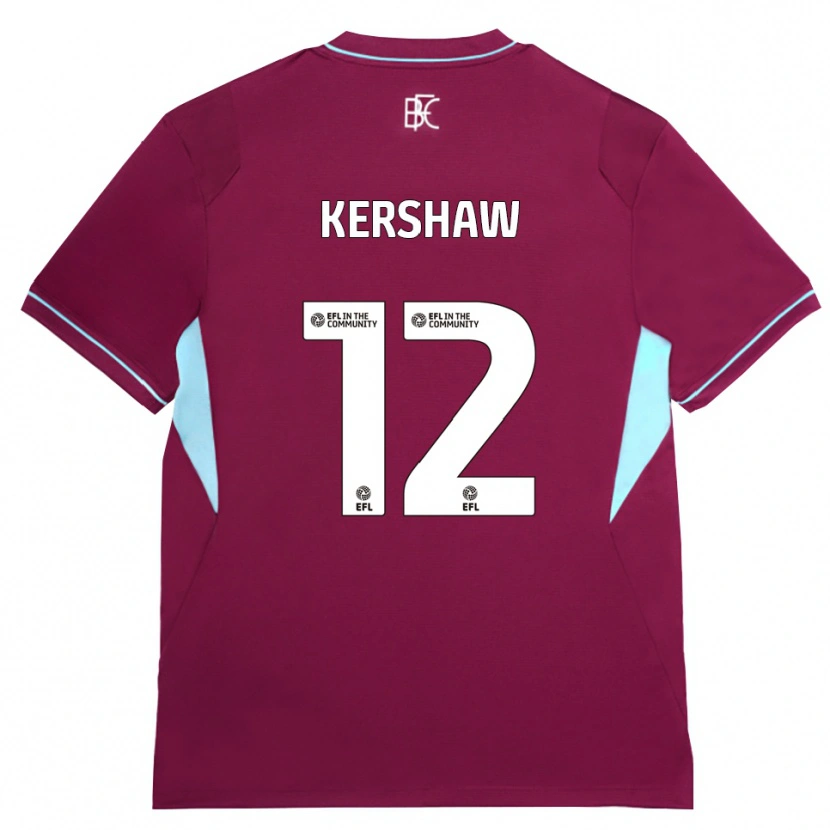 Danxen Heren Joe Kershaw #12 Bordeaux Groen Thuisshirt Thuistenue 2026/27 T-Shirt