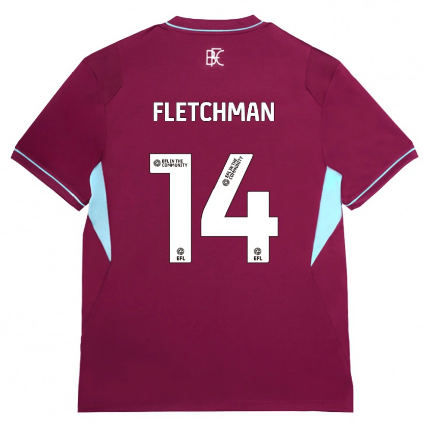 Danxen Heren Diandro Fletchman #14 Bordeaux Groen Thuisshirt Thuistenue 2026/27 T-Shirt