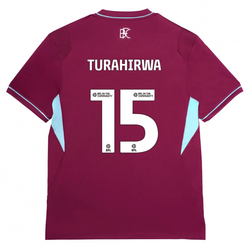 Danxen Heren Elijah Turahirwa #15 Bordeaux Groen Thuisshirt Thuistenue 2026/27 T-Shirt