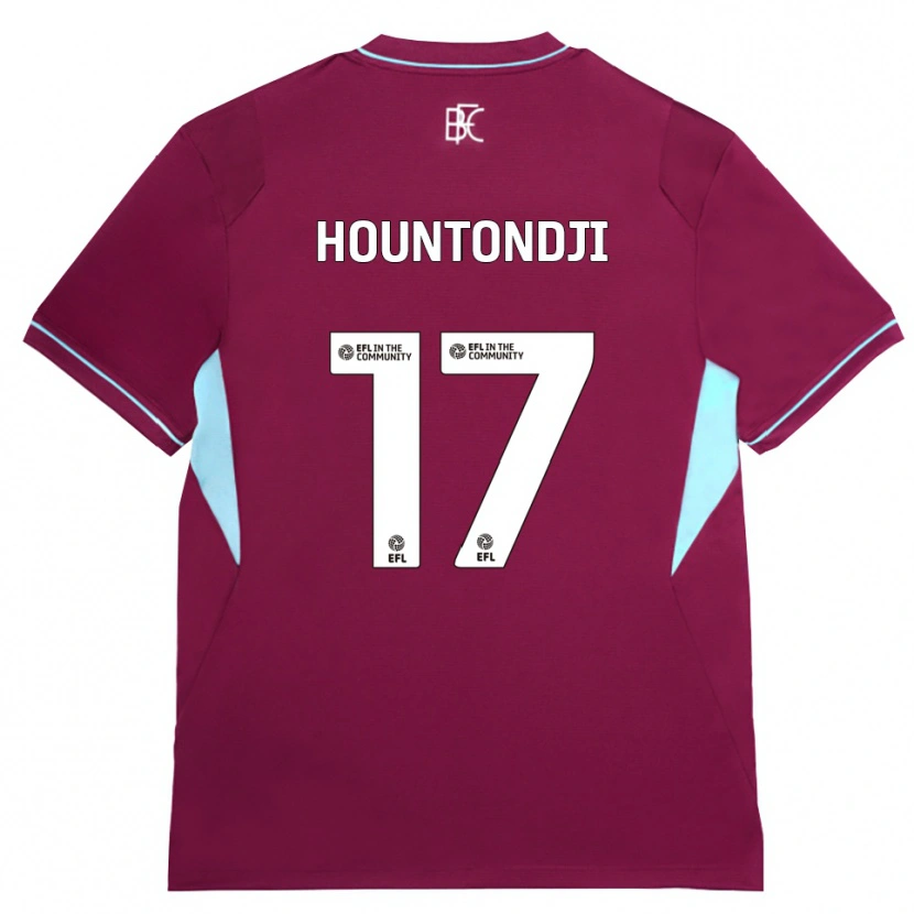 Danxen Heren Andréas Hountondji #17 Bordeaux Groen Thuisshirt Thuistenue 2026/27 T-Shirt
