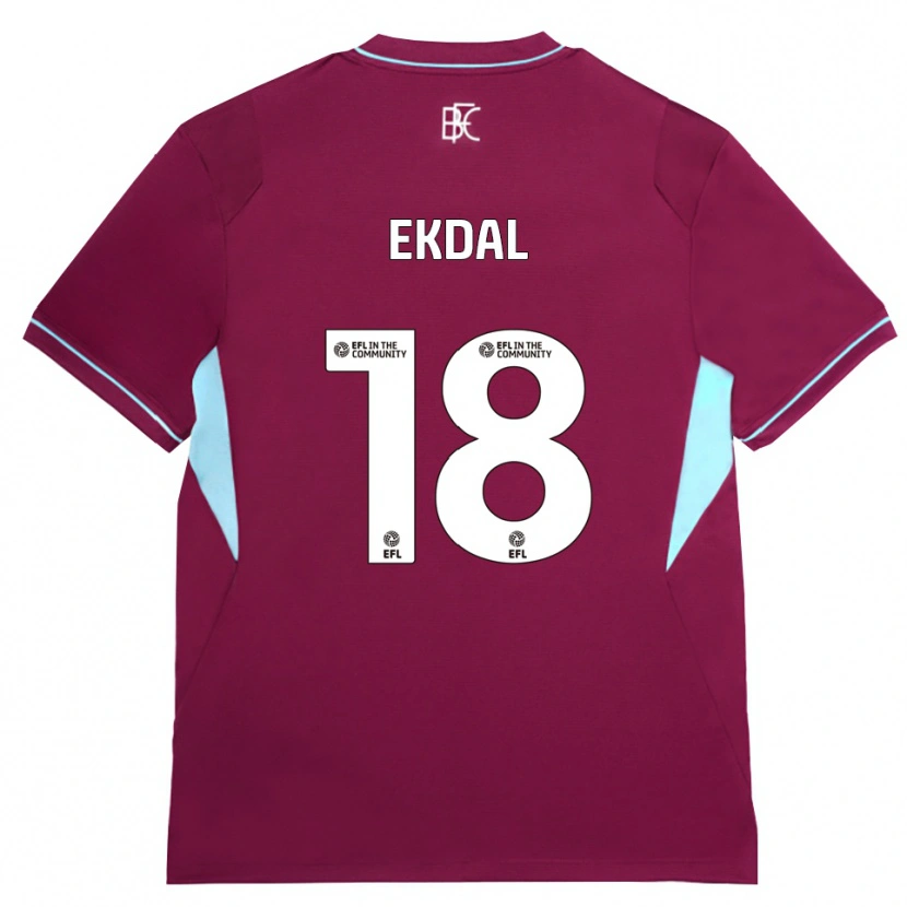 Danxen Heren Hjalmar Ekdal #18 Bordeaux Groen Thuisshirt Thuistenue 2026/27 T-Shirt