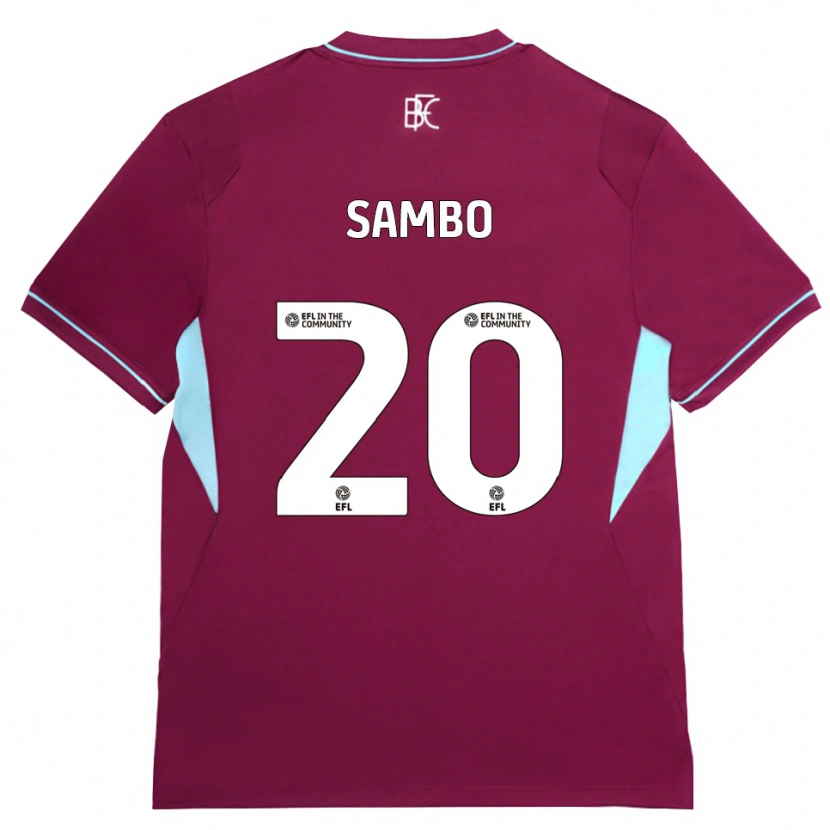 Danxen Heren Shurandy Sambo #20 Bordeaux Groen Thuisshirt Thuistenue 2026/27 T-Shirt